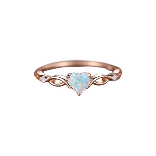 The Purest Love Heart Shape Opal Ring